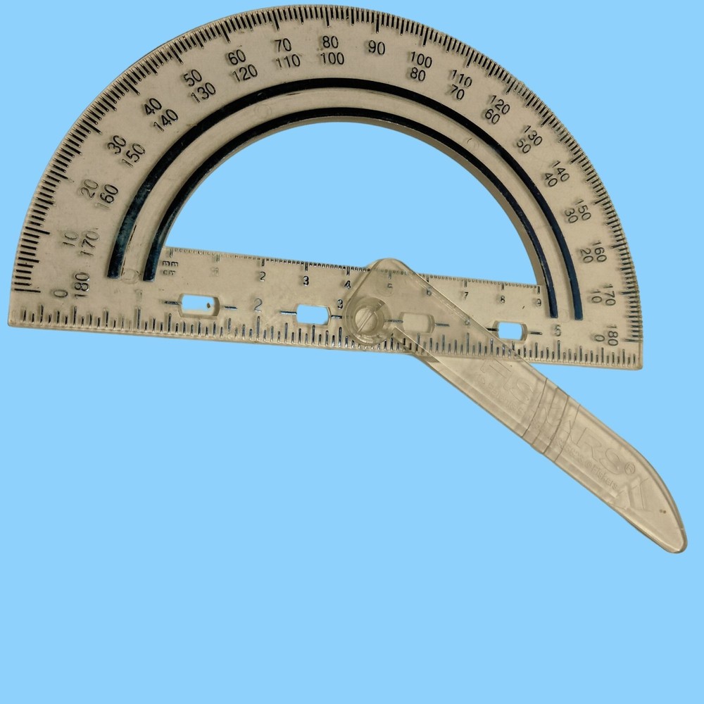 Fiskars Swing Arm Protractor Plastic Clear 6 Inch
