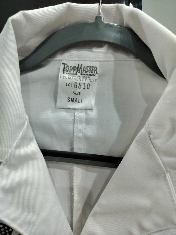 VINTAGE PERFECT CIRCLE LAB COAT NOS SIZE S