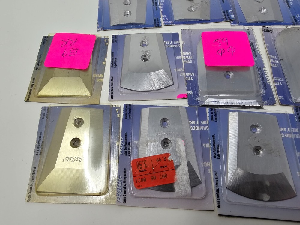 Pacific Handy Cutter Scraping Tool Replacement Blades Lot Assorted Sizes