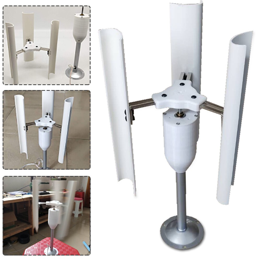 12V 3 Phase Permanent Magnet Generator Vertical Axis Wind Turbine Teach Model