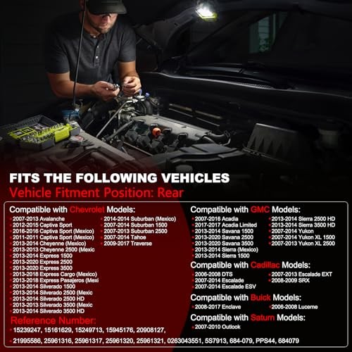 Backup Reverse Parking Sensor Compatible with Chevy Avalanche Silverado