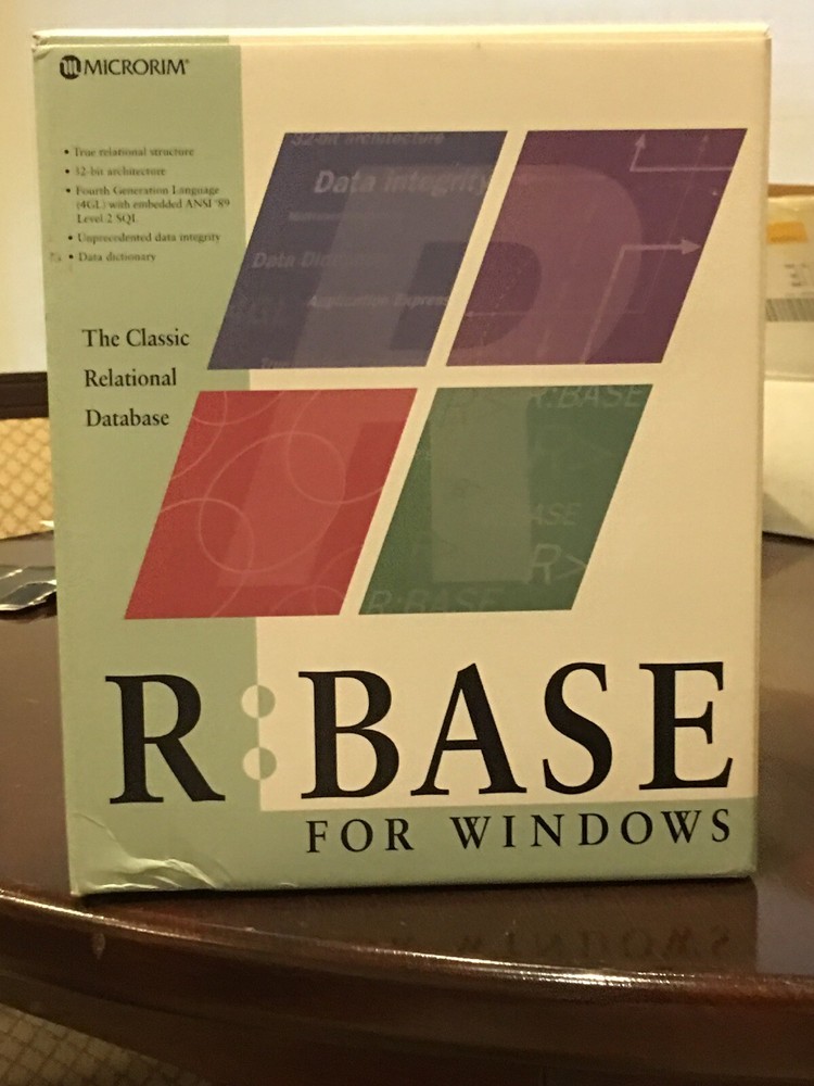 BRAND NEW IN BOX. R:BASE for Windows. Classic Relational Database. Single User