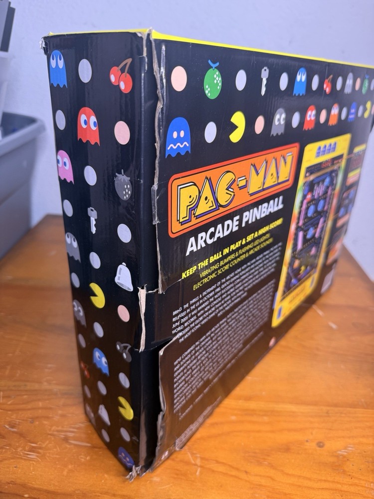 Electronic Arcade Pinball Pac-Man Edition Desktop Game Tested Fun