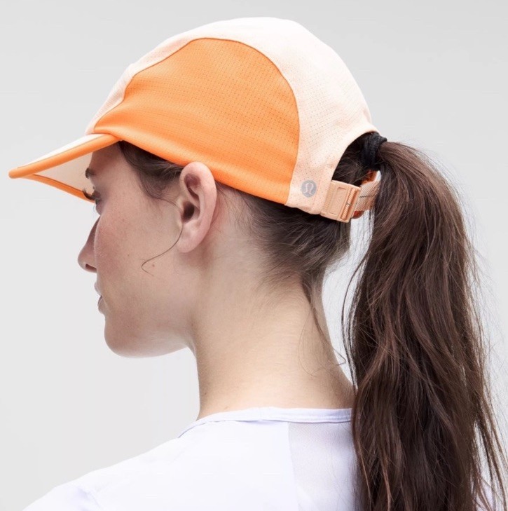 lululemon Peach Orange Multi Panel Hat