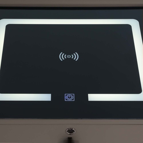 Bluetooth Speaker Smart Bedside Table with Light USB& Wireless Charging