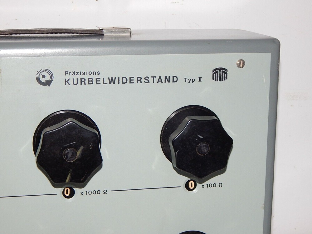 Measuring device precision crank resistance Type II VEB resistance box...