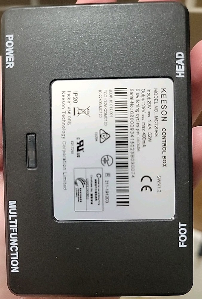 Keeson Control Box For Convertable Beds