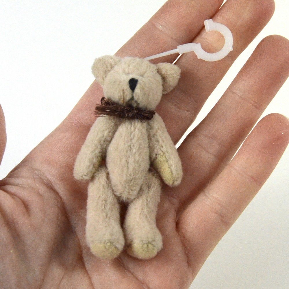 Miniature Mini 2 3/4" Jointed Teddy Bear