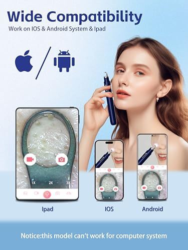Visual Blackhead Remover Tools with Camera,Pimple Popper Extractor Tool Kit