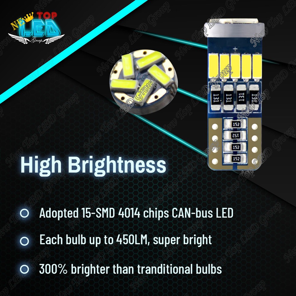 CANBUS White LED Lights Interior Package Kit for 2007 - 2013 BMW X5 Series E70