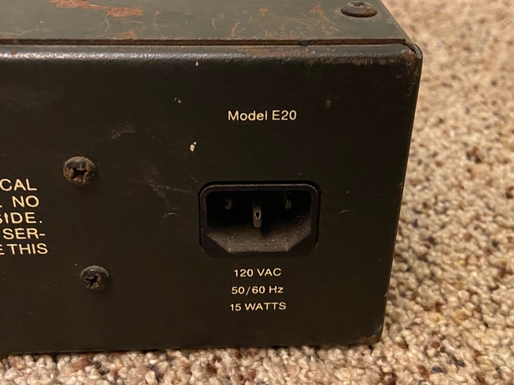 🐞 Vintage Phase Linear Professional Series E20 Stereo Graphic Equalizer RARE!!