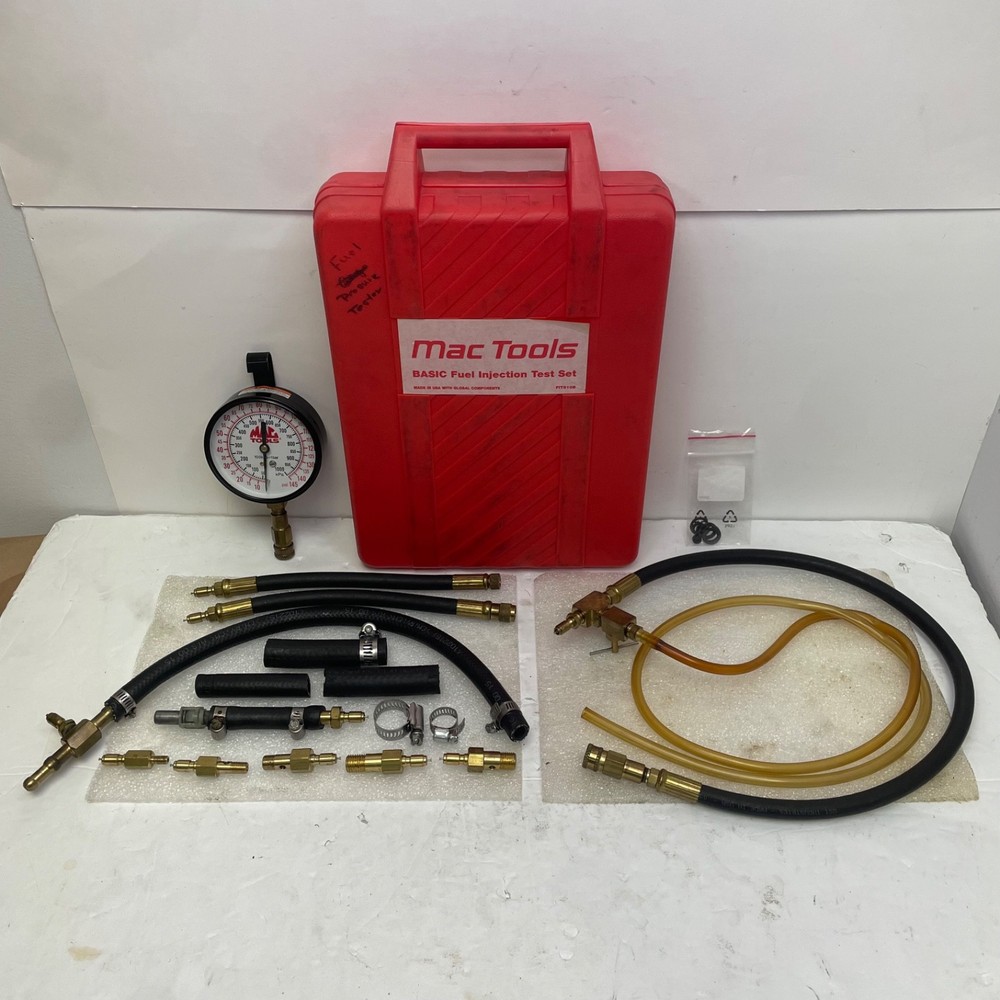Mac Tools FIT810B Basic Fuel Injection Test Kit w/ Case – As Pictured – Used