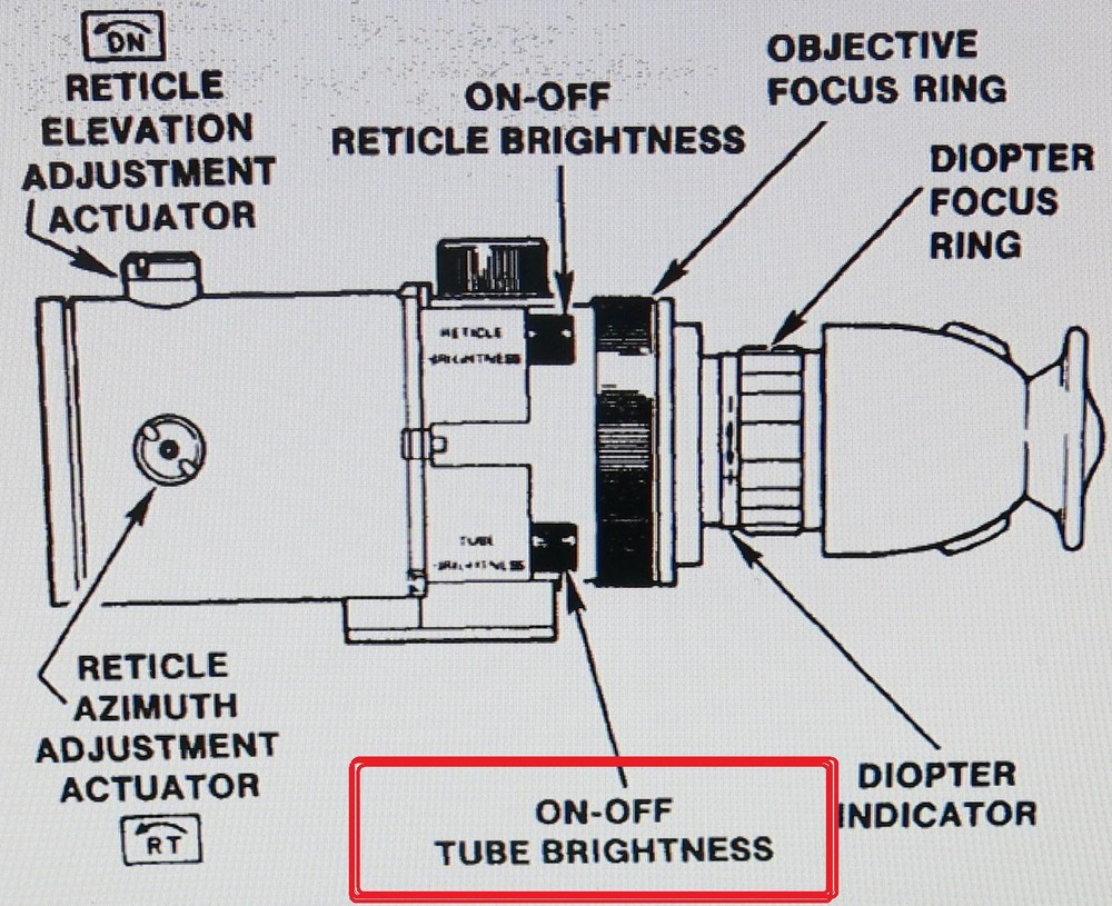 AN PVS-4 TVS-5 NIGHT VISION SCOPE REPLACEMENT POWER & INTENSITY SWITCH CONTROL