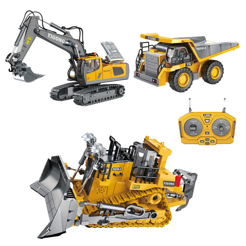 Engineering RC Excavator Toy 1:20 Scale Remote Control Construction Truck Gift