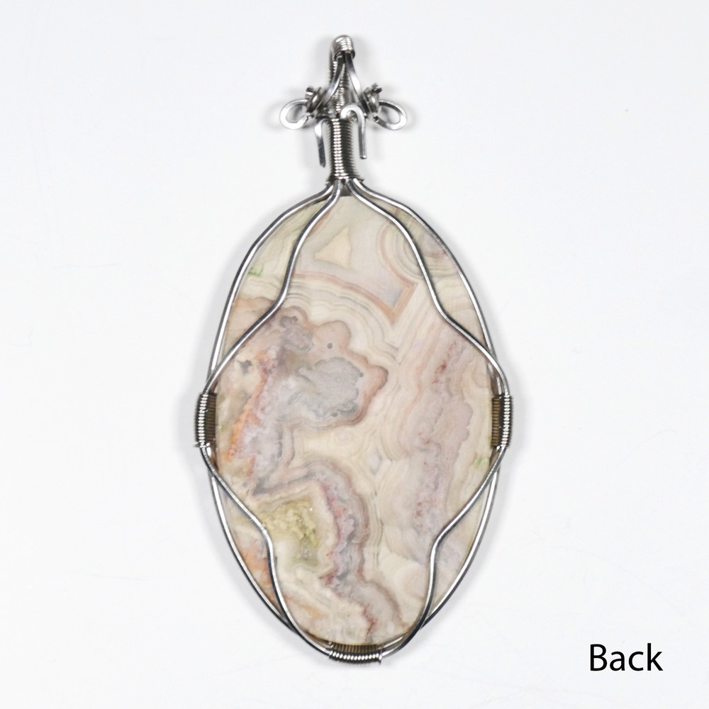 Agate Pendant Necklace Wire Wrap