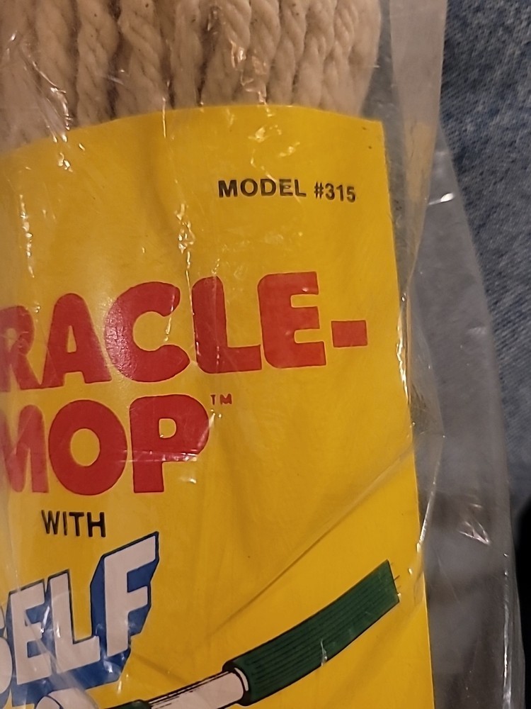 Vtg Miracle Mop Refill Replacement Mop Head Model #315 NEW