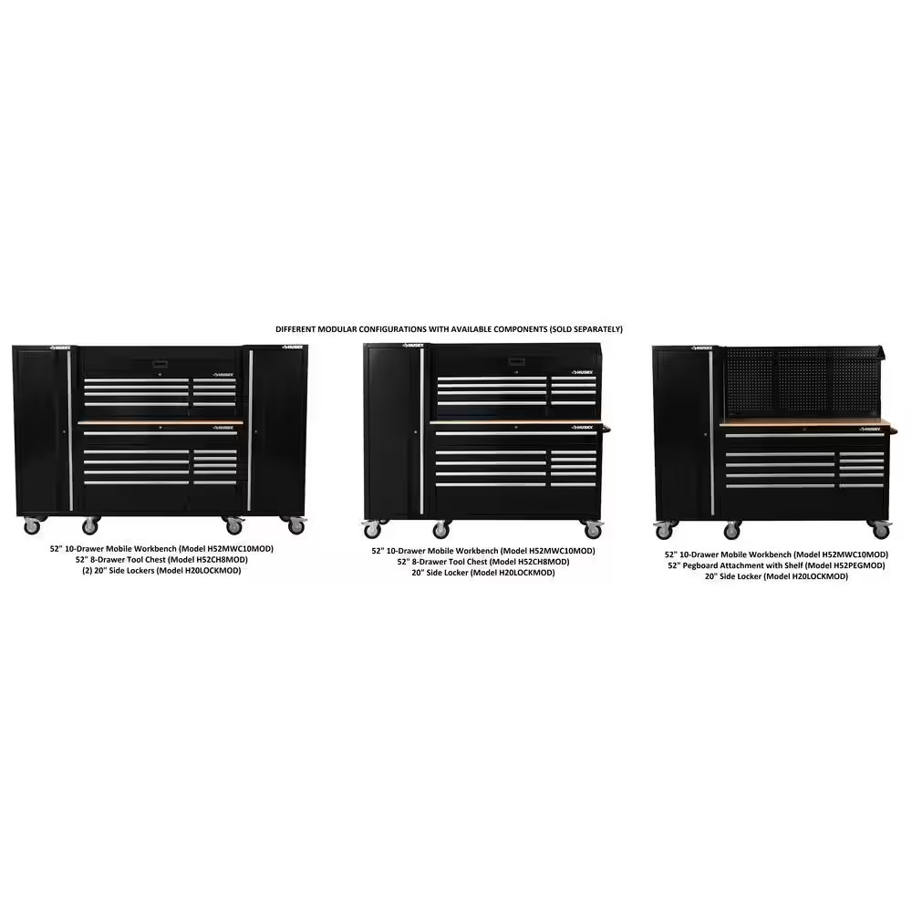 Modular 52 In. W Standard Duty Black Pegboard Attachment