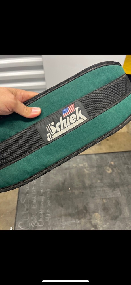 Schiek Weightlifting Belt Support Green