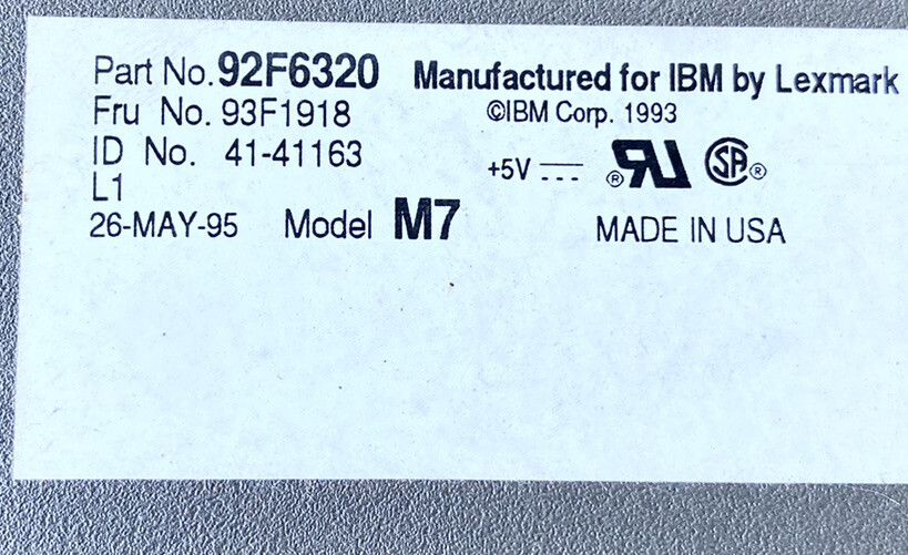 IBM 4690-3320 POS Keyboard,ibm: 92F6320