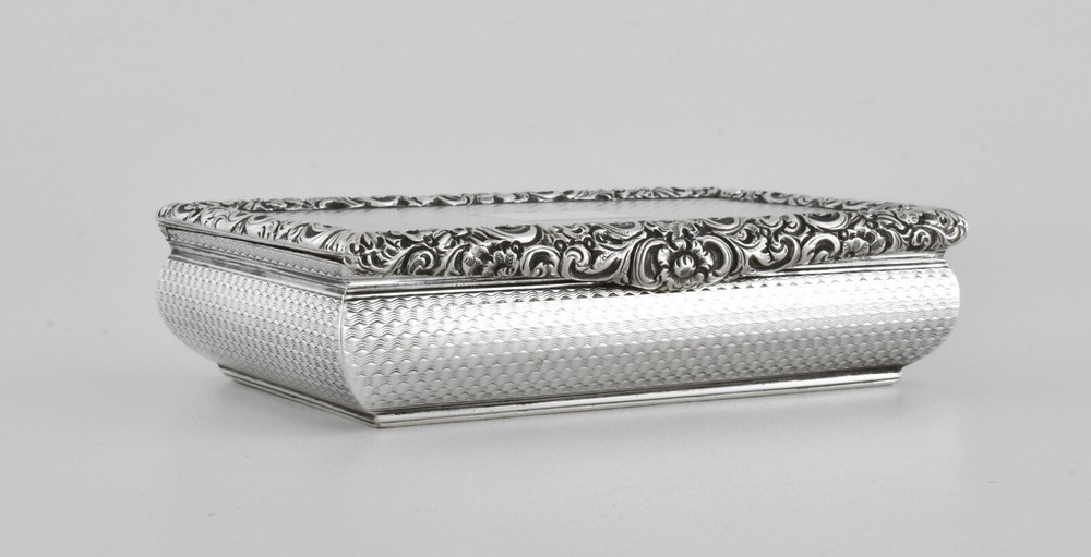 Antique William IV Scottish Solid Silver Large Snuff Box, (James Nasmyth, 1832)