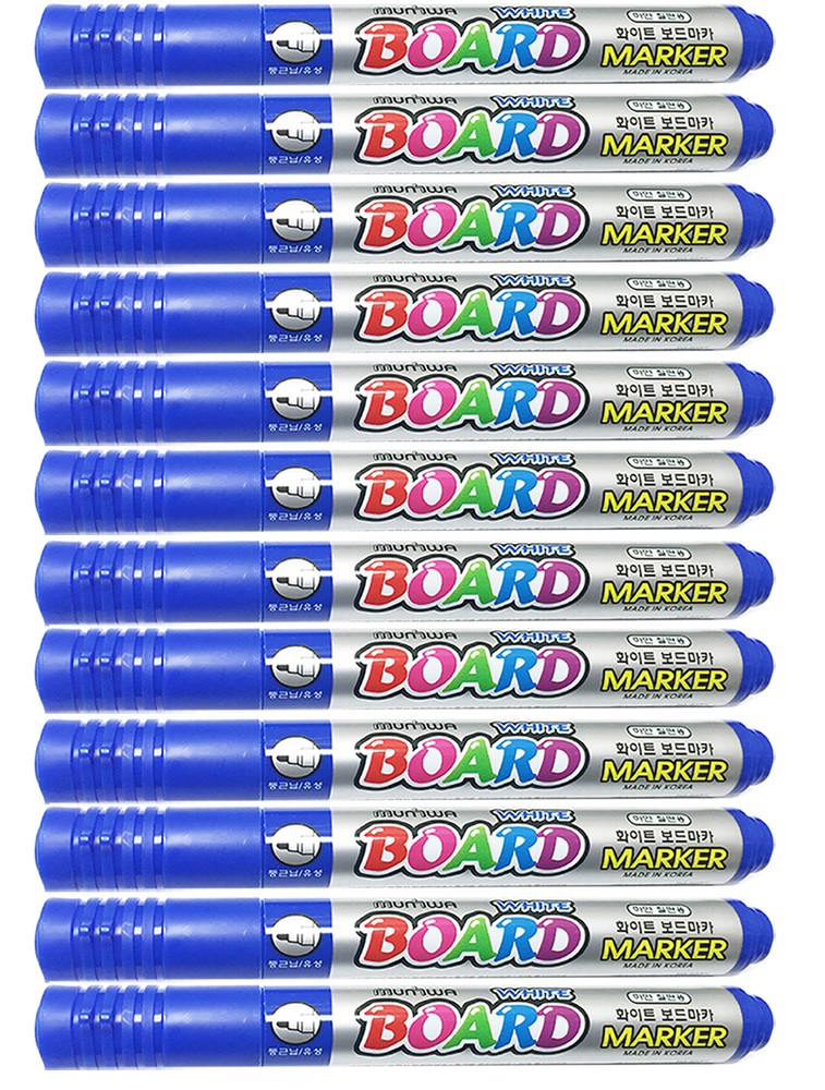 Dry Erase White Board Marker - Blue 12 ea