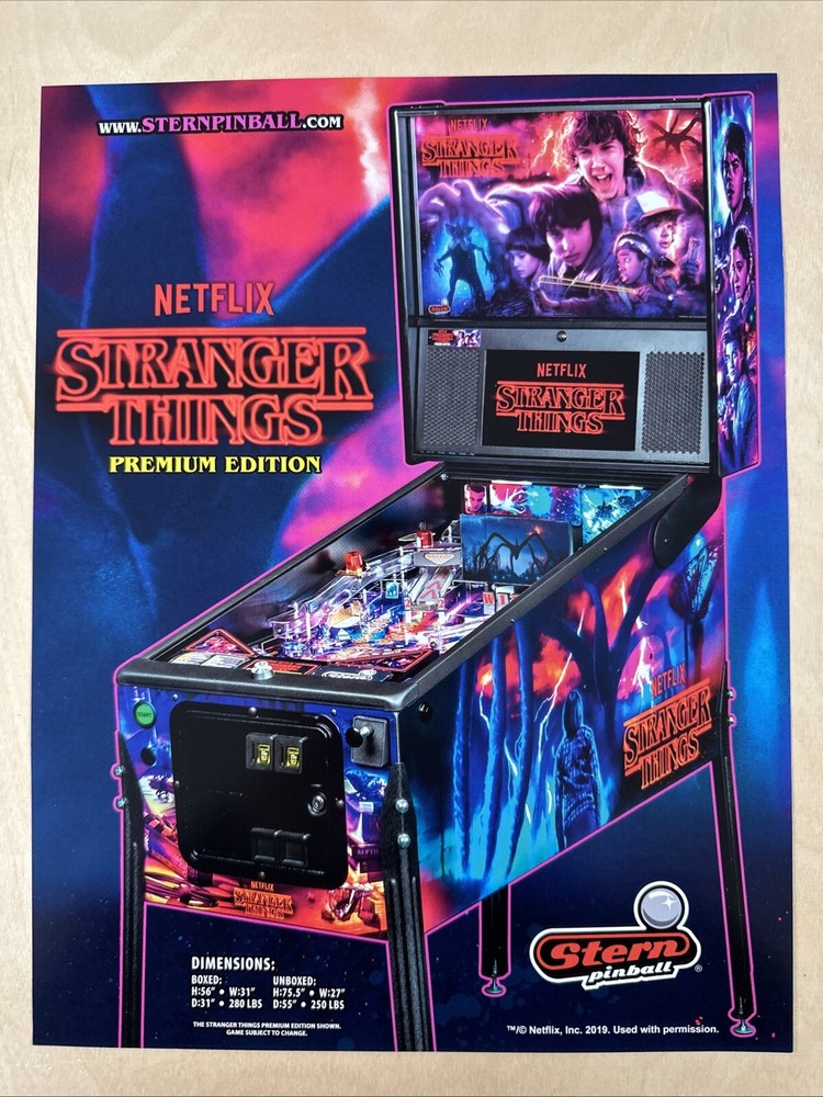 Stern Stranger Things Premium Pinball Flyer