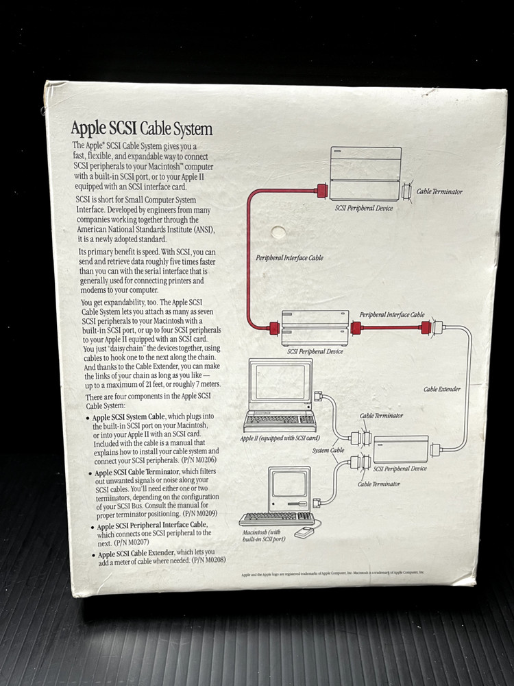 NEW Apple computer SCSI Peripheral Interface Cable M0207 Boxed *Sealed* OEM