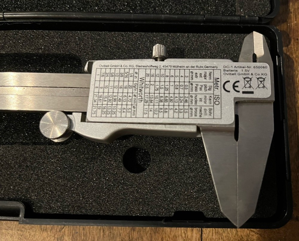 Workspace Boxed Work Zone Digital Caliper With Case As Marked Fresh Battery
