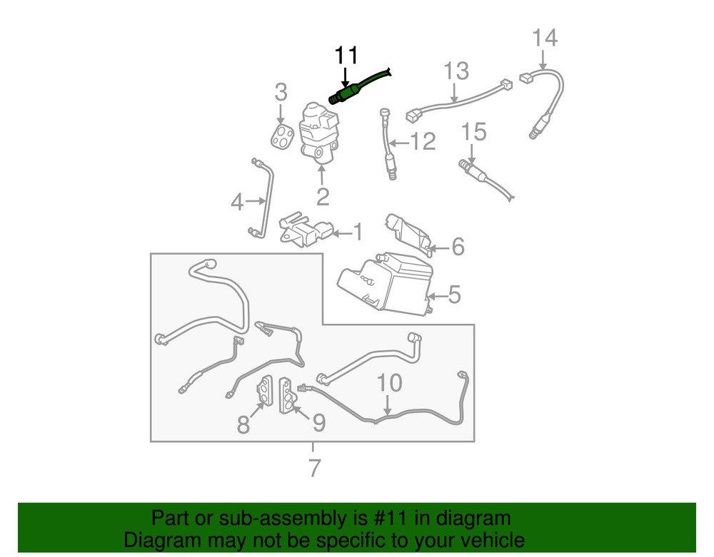 Genuine Subaru Oxygen Sensor 22641AA32A