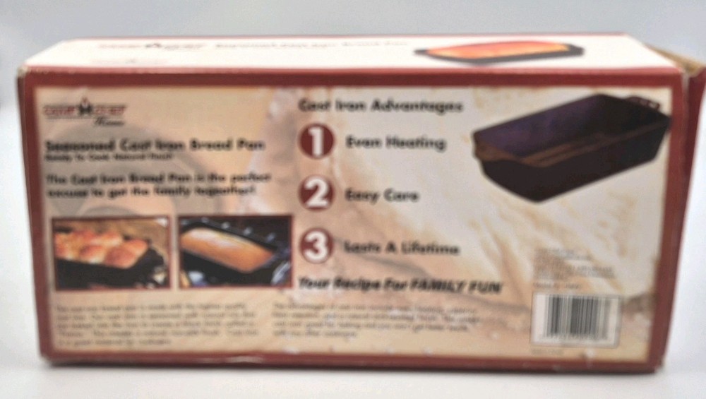 Camp Chef Home Seasoned Cast Iron Bread Pan NEW