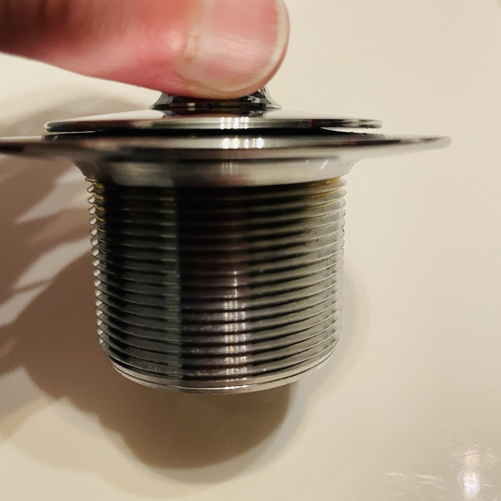 Watco Push-Pull Tub Drain Closure Stainless Steel