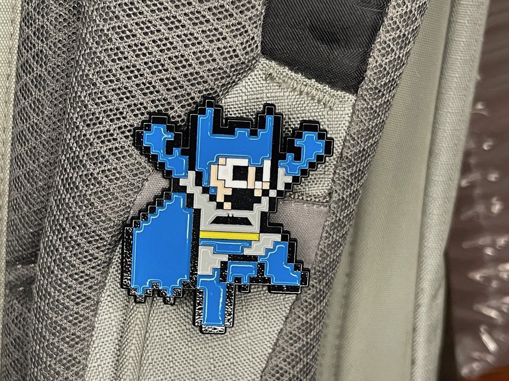 Megaman Sprite Bat-Man Enamel Pin!