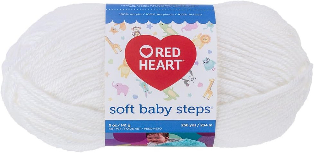 Soft Baby Steps Yarn, White