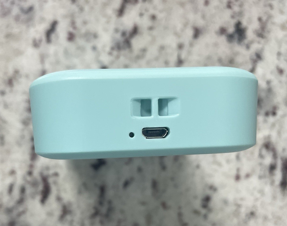 Phomemo D30 Smart Mini Label Maker Light Blue with Carrying Case & Label Rolls