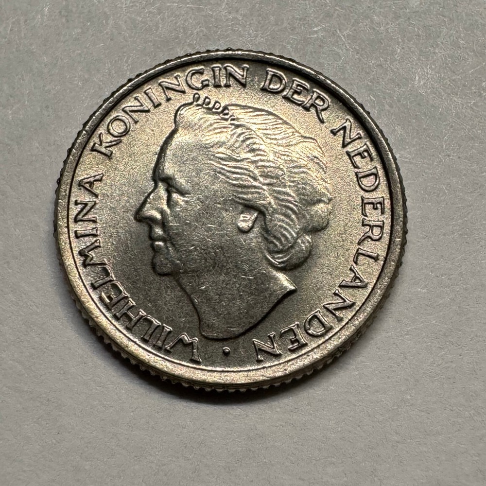 1948 Netherlands 10 Cents - #A-068-B