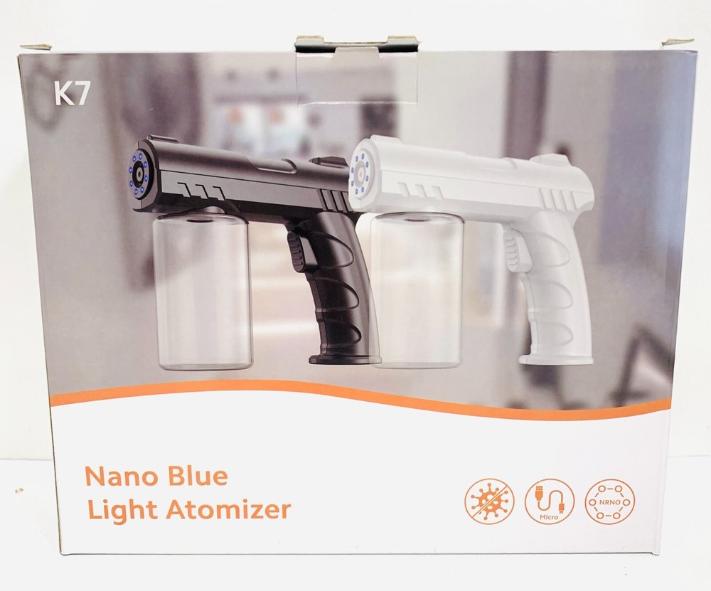 Black Ice Nano Blue Light Atomizer Electrostatic Sprayer 280ML Black/White/Gold