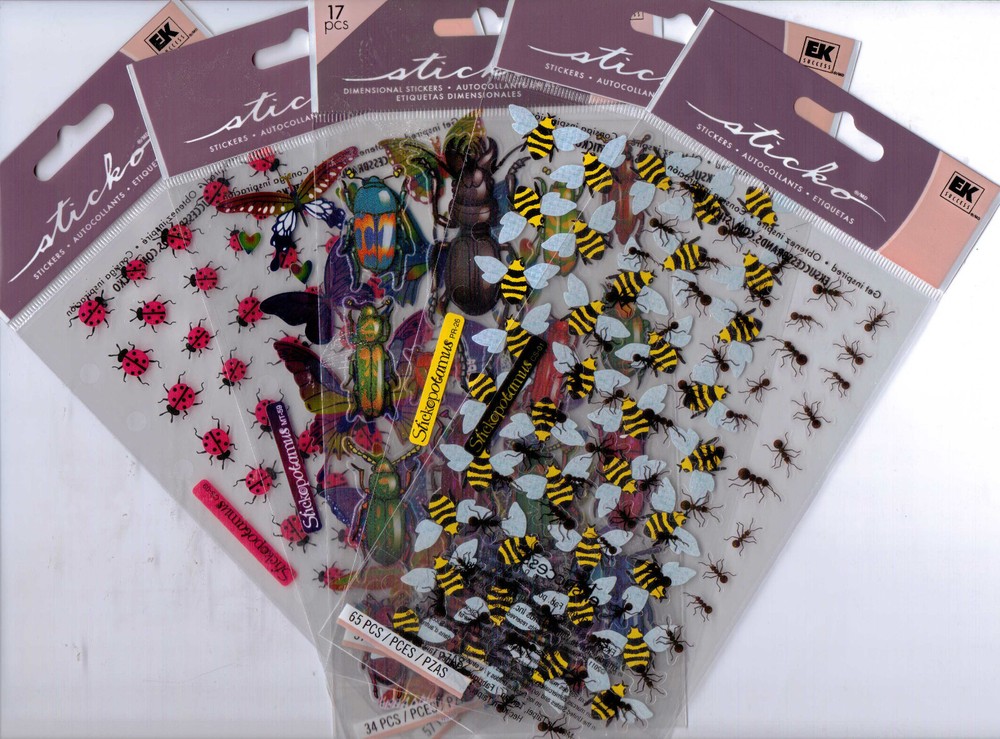 Sticko INSECT/BUG themed~So Nice! Several varieties~U PICK~ Quick Ship