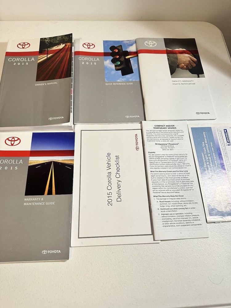 2015 Toyota Corolla Owner's Manuals