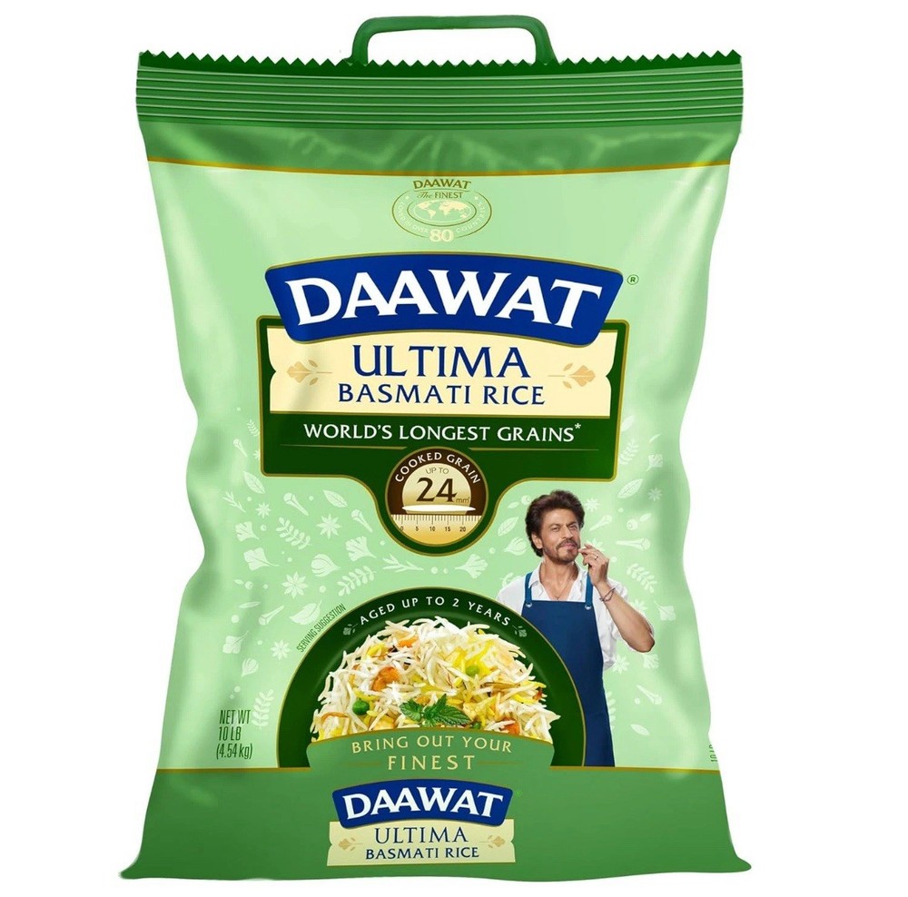 Ultima Basmati White Rice - Authentic Extra Long Grain Basmati Rice - 10 Lb Bag