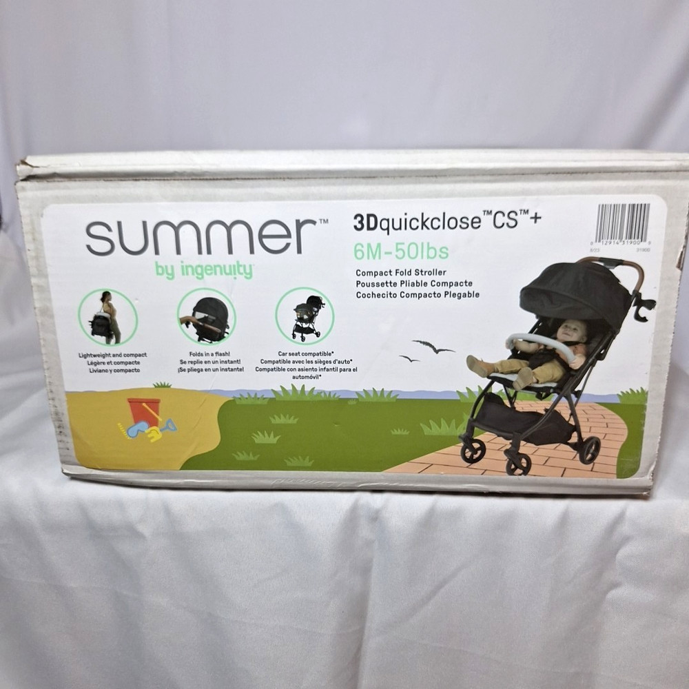 Summer By Ingenuity 3Dquickclose CS+ Stroller Quick Fold Baby Compact
