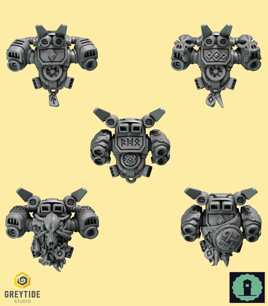 Space Wolves Jump Packs   - BITS MULTILISTING - Greytide Studio - Primal Hounds