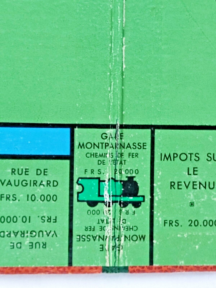 MONOPOLY Rigid Game Board (1960s)
