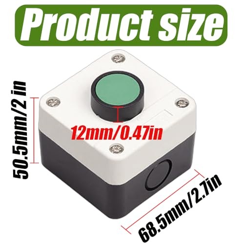 Push Button Switch Box, ABS Weatherproof Momentary Push Button Switch Station