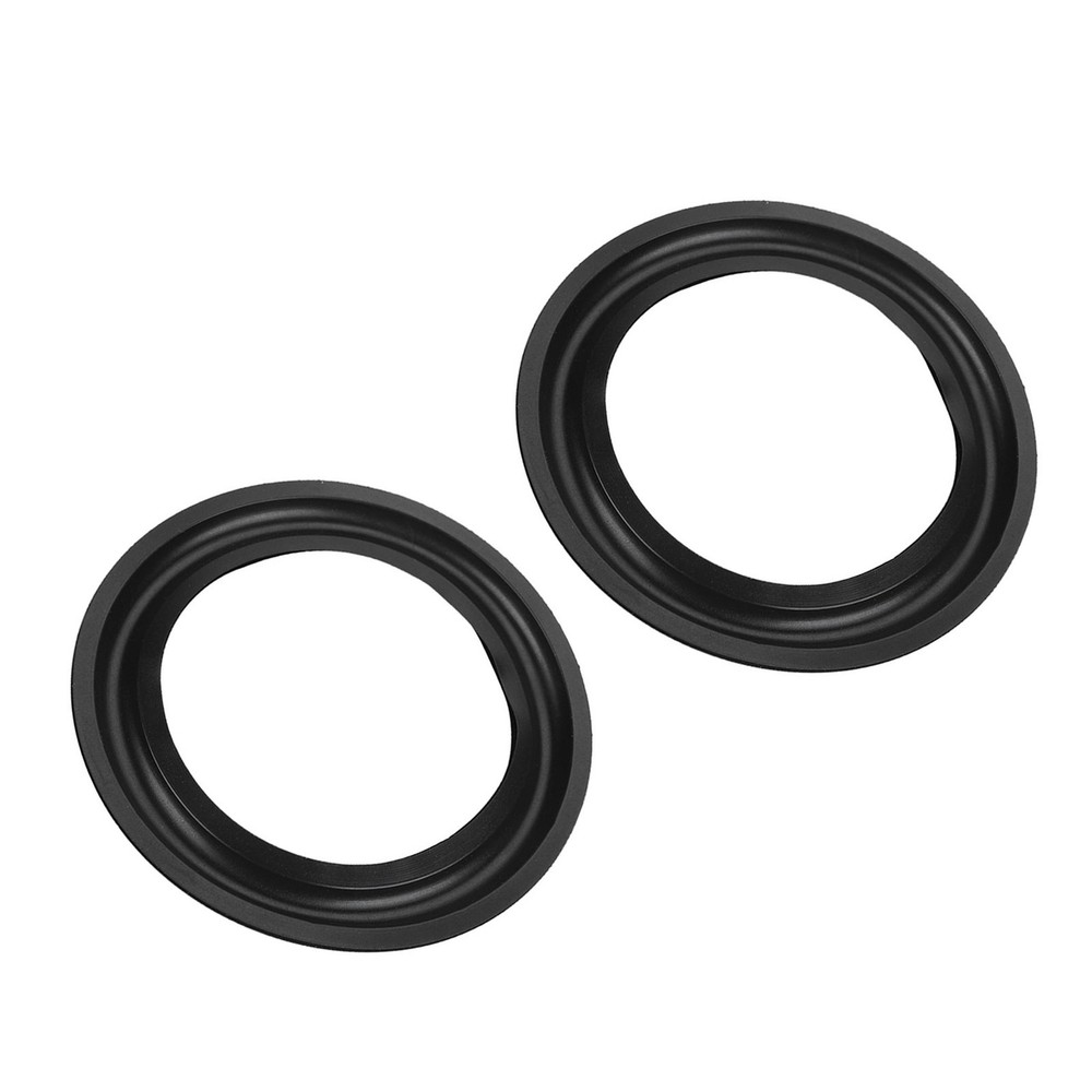 2 Speaker Rubber Edge Black 4'' Repair Part Replacement