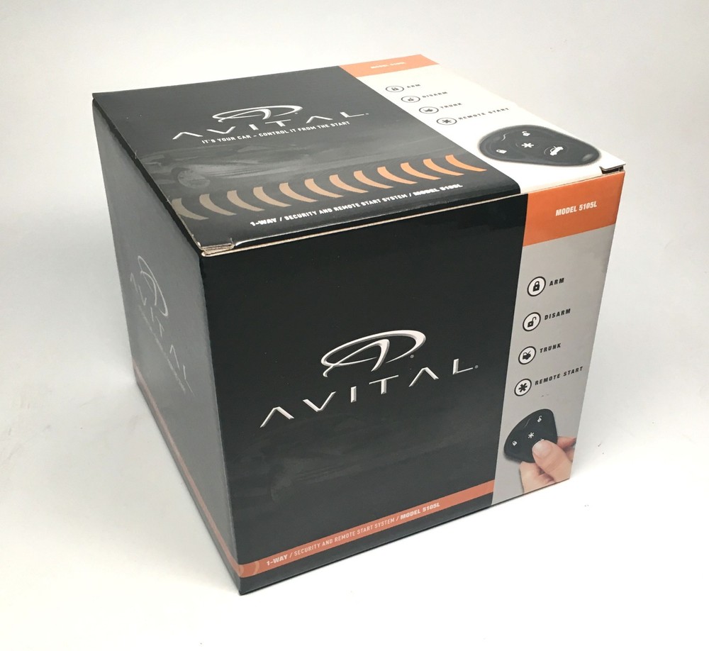 Avital 5105L Alarm & Remote Starter Plus DB3 Bypass Module Package 1500 Ft