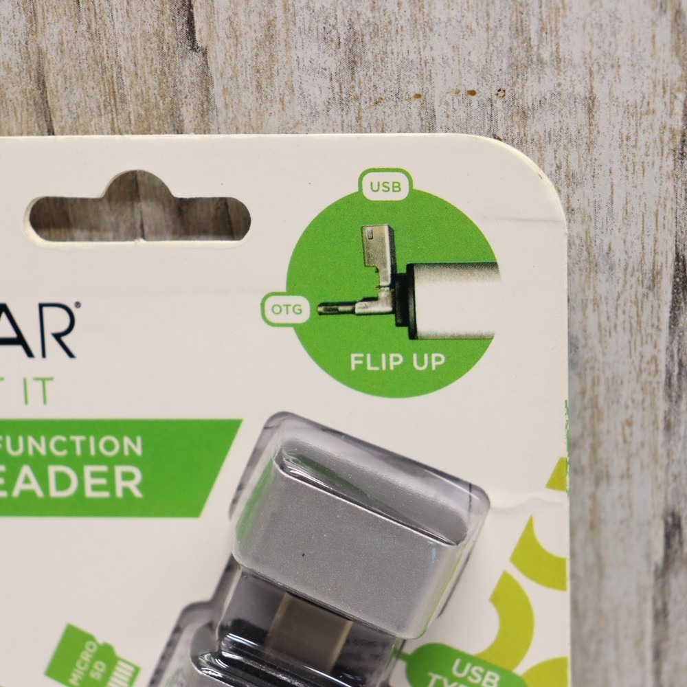 2 PK- Vivitar 5-1 Multi Function SD Card Reader 3 Interfaces PC/MAC Plug n Play