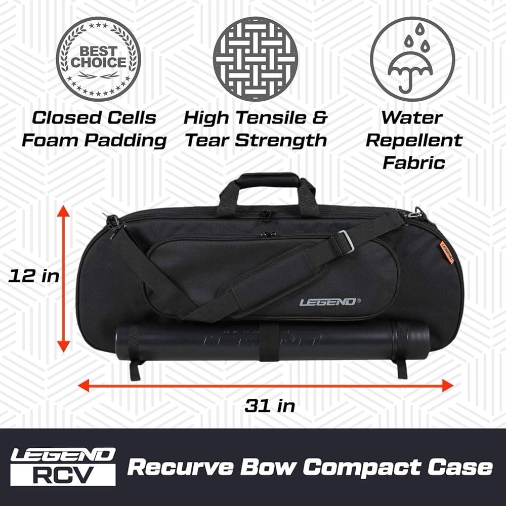 Legend Take Down Case 60" String Black/White with Arrows and More!