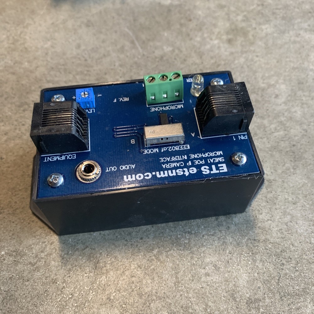 ETS SMEA-1 Microphone Interface Box for IP Cameras