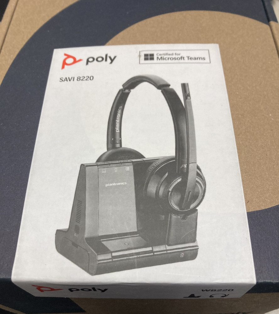 Poly Savi 8220 Office Wireless Headset- Black