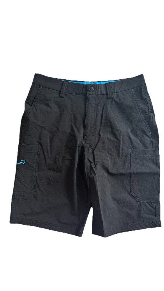 Luly Yang Amazon Shorts Men Medium 32-34 Cargo Uniform Stretch Black